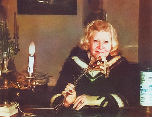 Клавдия Ивановна Шульженко дома, декабрь 1983 года