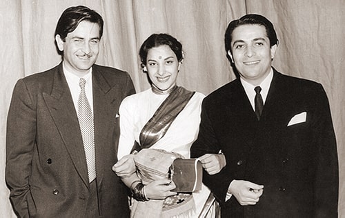 Рашид Бейбутов, Радж Капур и Наргис в Баку, 1956 год